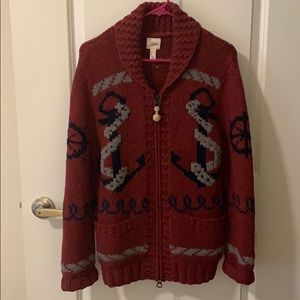 Anchor Zip Sweater